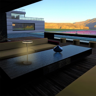 KELU ARTU DUO Solar & USB Rechargeable Lamp 150lm 4000mAh Black