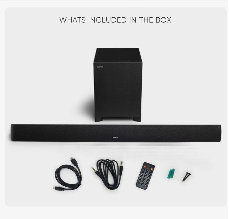 SonicGear BT-5500 160W Soundbar with Wireless SubWoofer BT-USB-FM-HDMI