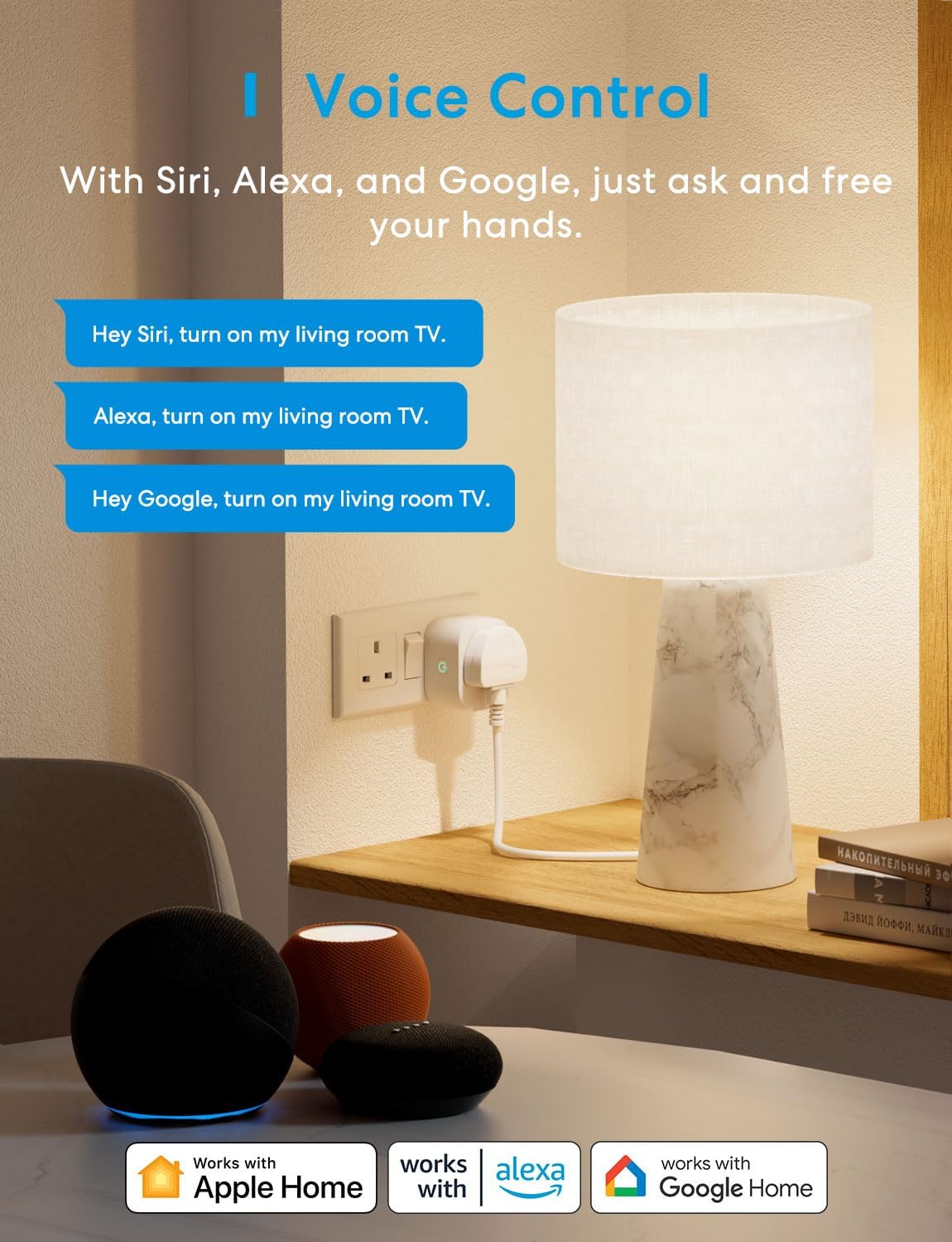 Meross Smart Wi-Fi Plug (matter) MSS315HK-UK