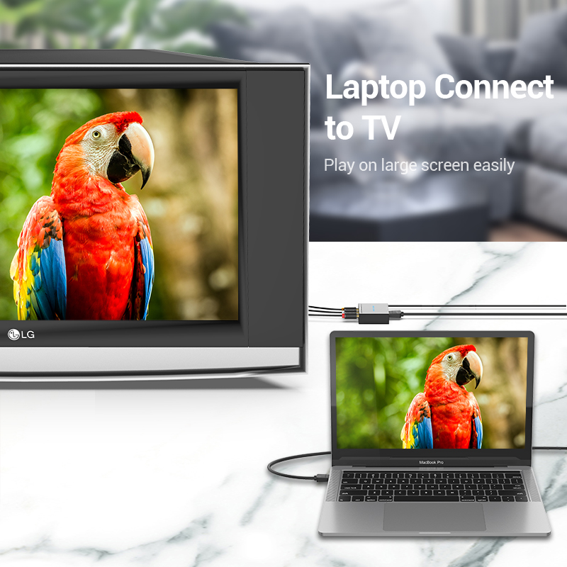 Vention Converter HDMI to 3RCA USB Powered AEEB0