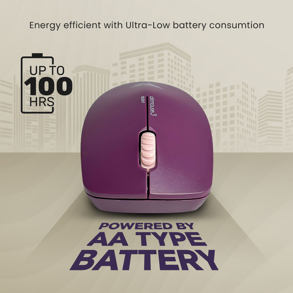 Alcatroz Mouse Wireless AIRMOUSE 3 Silent White