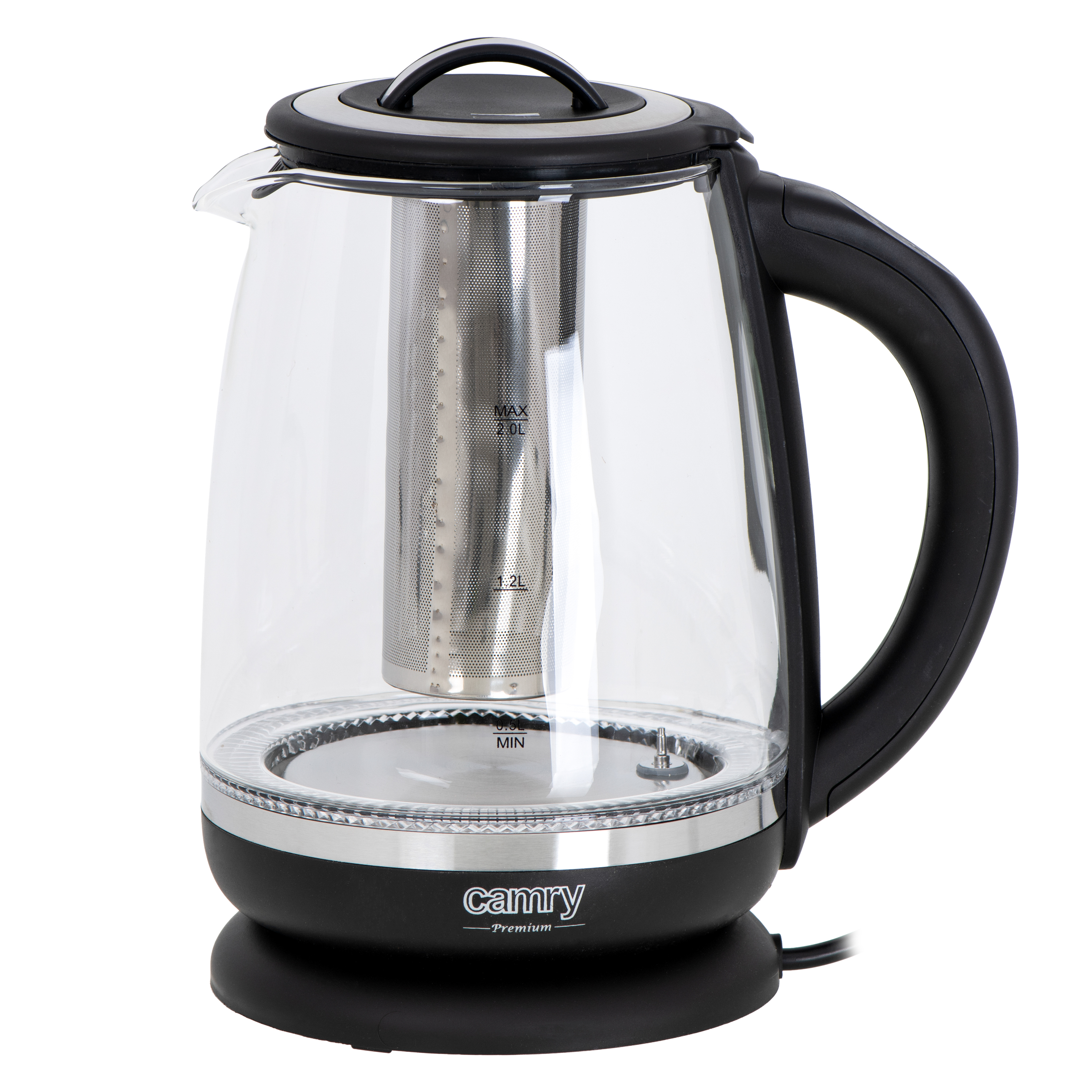 Camry CR1290 Glass Kettle 2.0L with Tea Infuser 2200W