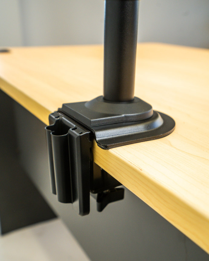 NBMounts H100 Desktop Single Monitor Mount Black