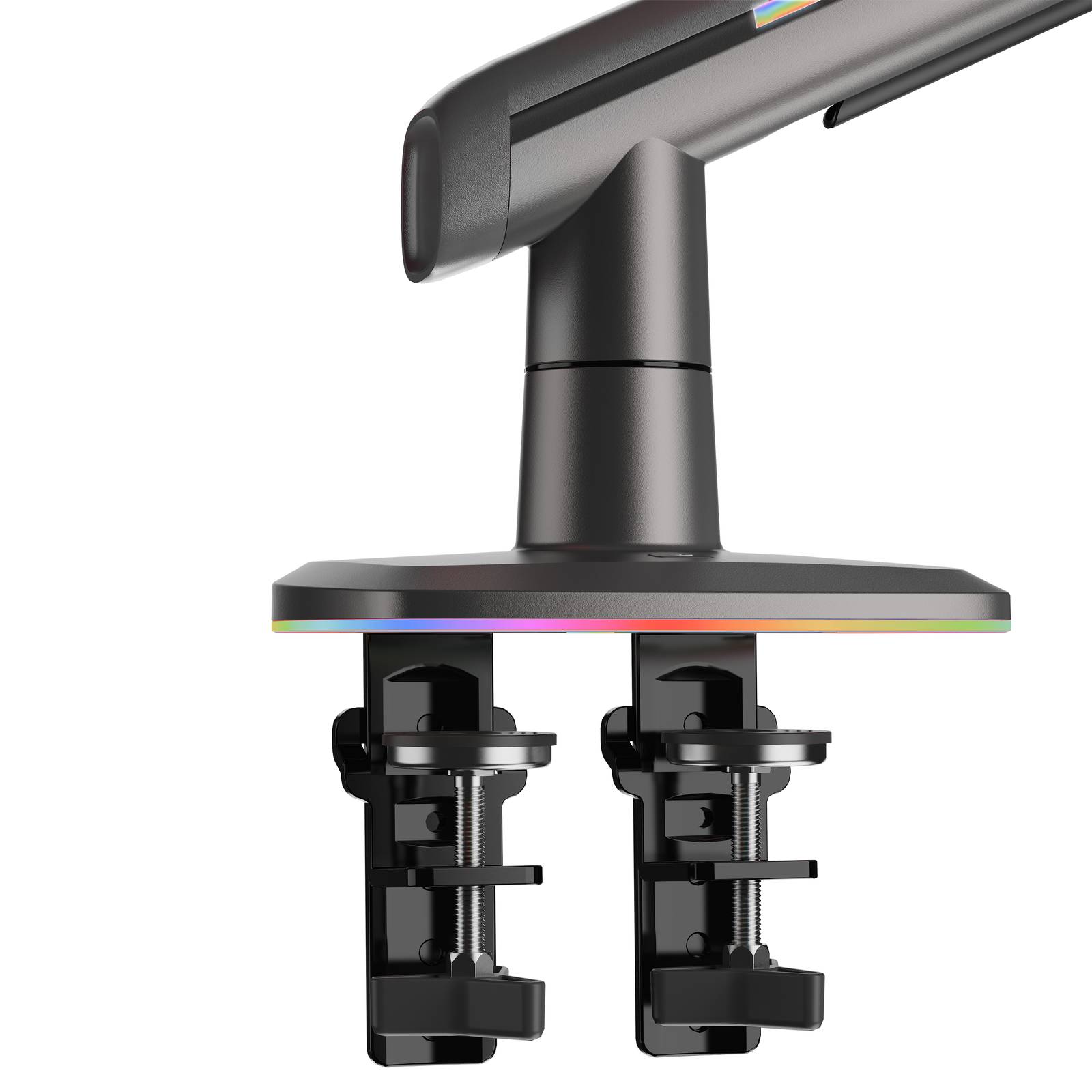 NBMounts F5 Gaming Series Single Arm RGB Monitor Desk Mount Heavy Duty up to 20kg