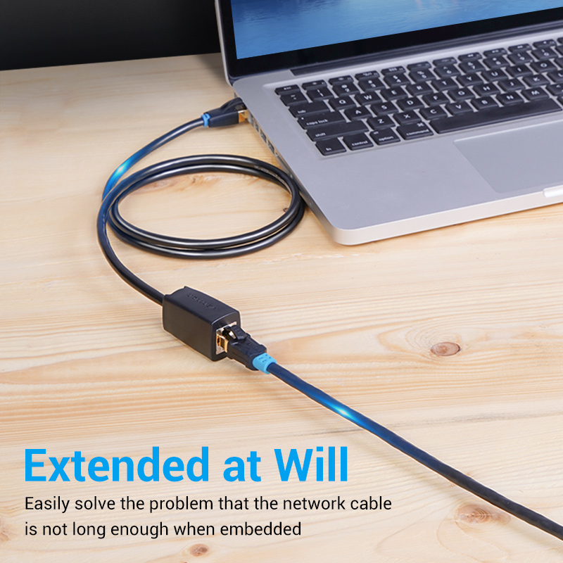 Vention NETWORK Cable CAT8 SFTP M-F Extension 5.0m Black IKHBJ