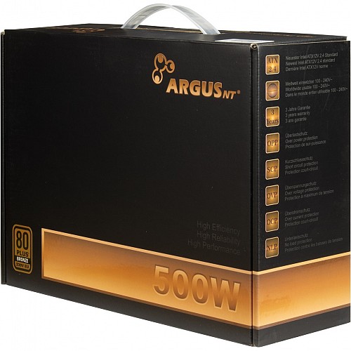 InterTech Argus BPS-500W 80+ Bronze Power Supply
