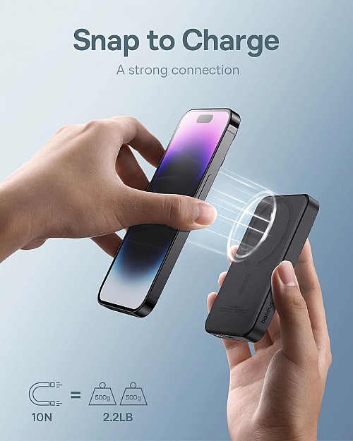 Baseus Powerbank 20W 5000mAh Magnetic Wireless Black