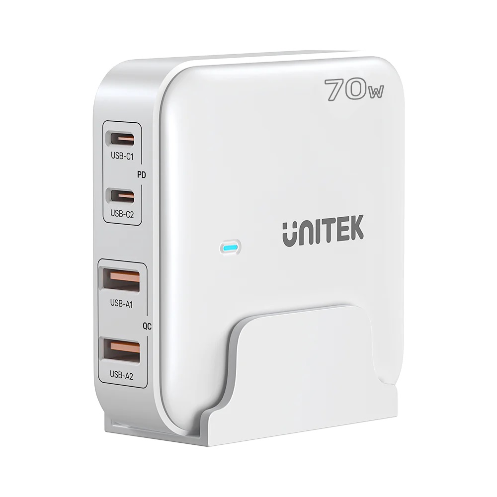 Unitek Charge Desktop 70W 4in1 GaN Charger White P1228AWH