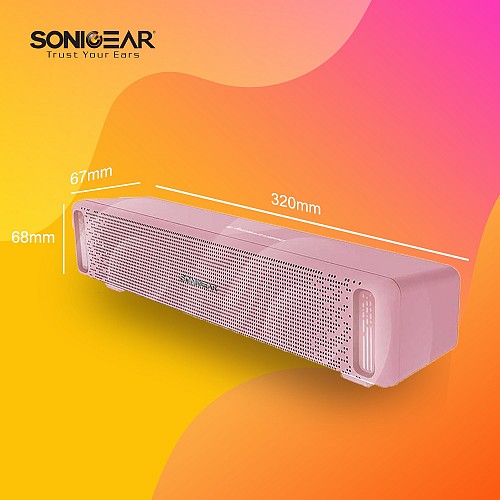 SonicGear SONICBAR U200 USB RGB Soundbar Black