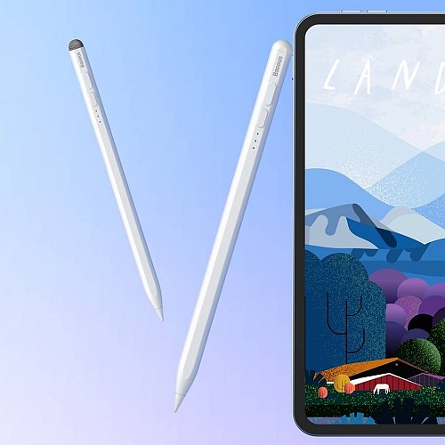 Baseus IT Stylus Active/Passive USB-C with LED Indicators White