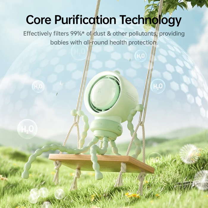 Jisulife Stroller Fan Life2S Brown