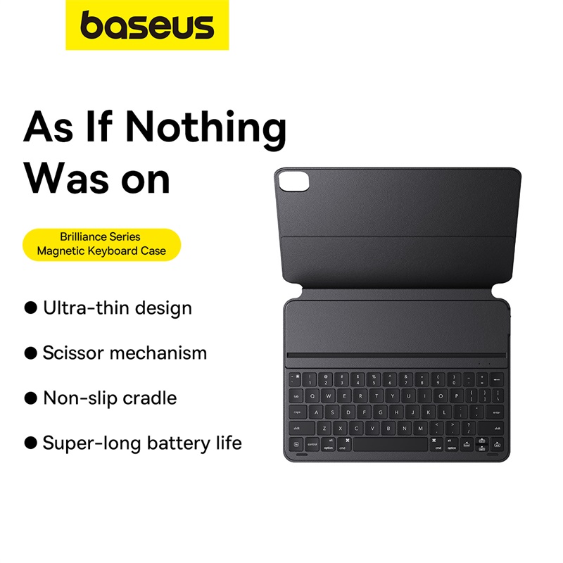 Baseus IT Bluetooth Keyboard with Magnetic Case iPad 12.9'' Cluster Black
