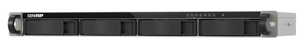 QNAP NAS 4-Bay Rackmount Short-Depth ARM Quad-Core, 4GB RAM, Dual 2.5GbE Ports & USB 3.2 TS-433eU
