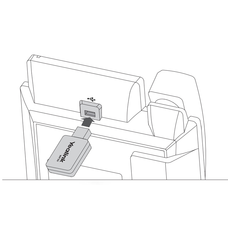 Yealink IP Phone Wi-Fi USB Dongle Dual Band for T27G/T4S/T44U WF50