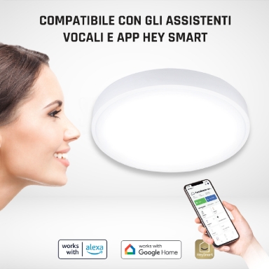 GBC HeyLight 30W Smart WiFi Ceiling Light 15 inch 3000K-5000K