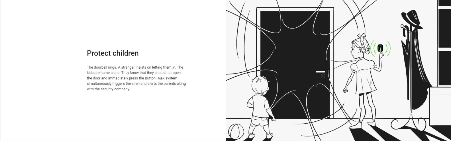 AJAX Wireless Panic Button-Remote Control