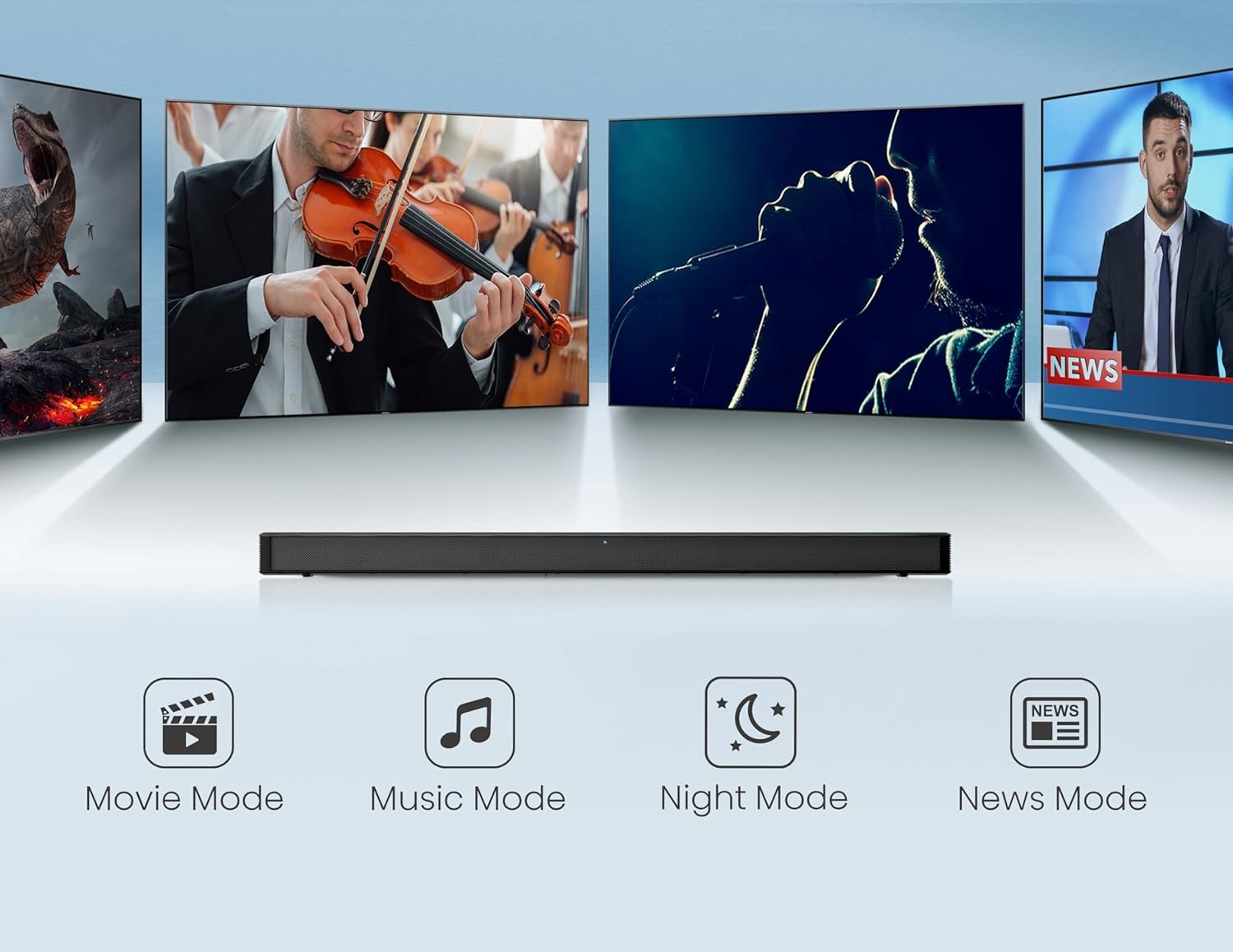 Hisense HS205G Dolby-DTS Virtual X Soundbar 120W BT-USB-HDMI