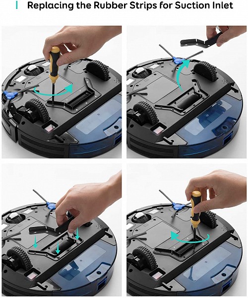 Anker Eufy 2x Replacement Rubber Strip for RoboVac G10 Hybrid