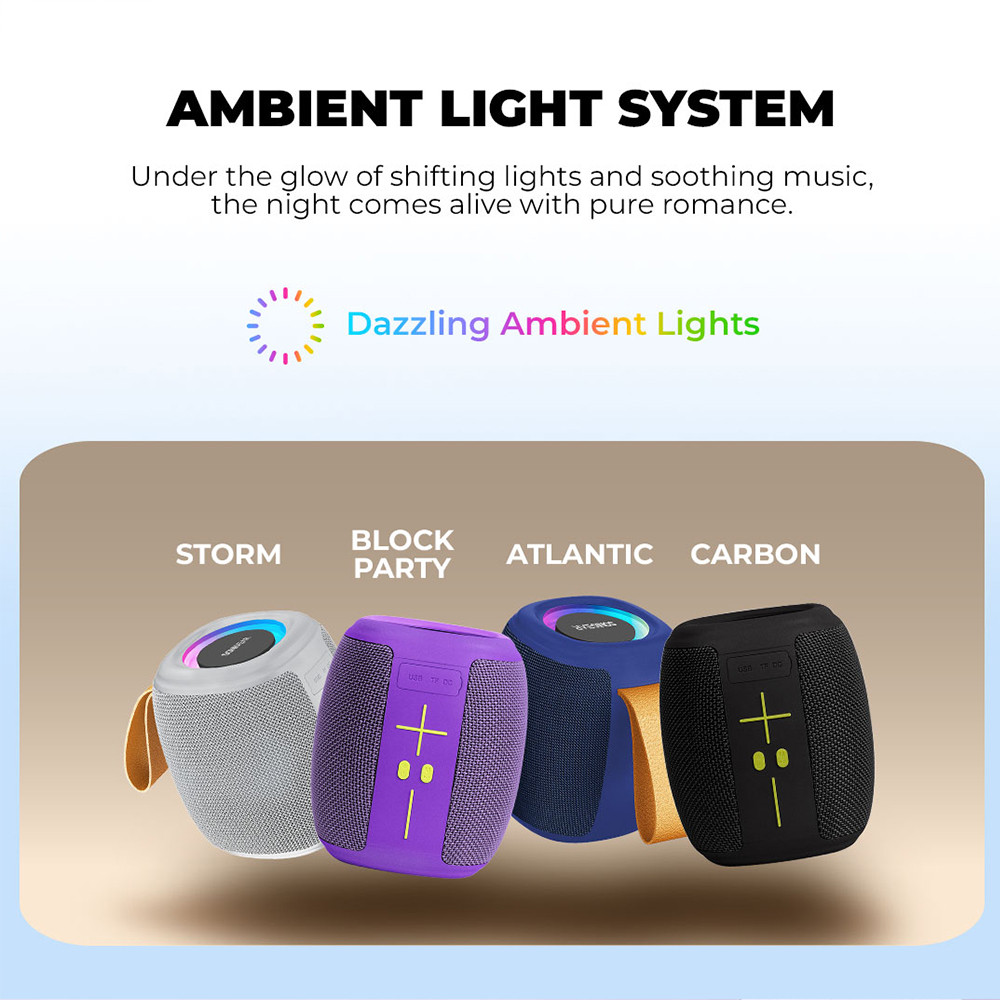 SonicGear Portable Speaker TWS BT/USB/FM/RGB SONICGO! 5 Storm White