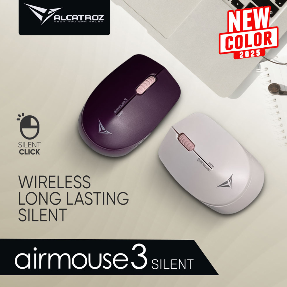 Alcatroz Mouse Wireless AIRMOUSE 3 Silent Black