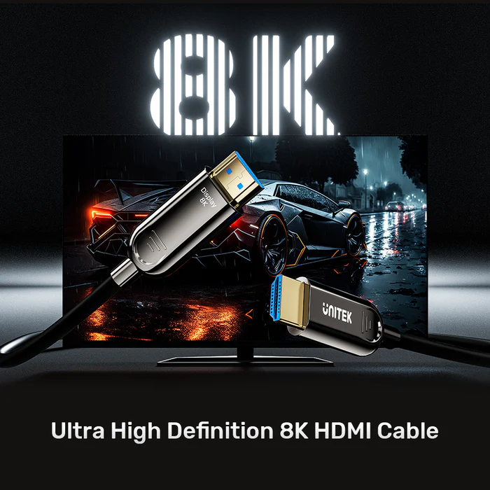 Unitek Fiber Optic HDMI 2.1 Cable 8K60Hz 30.0m C11085GY-30M