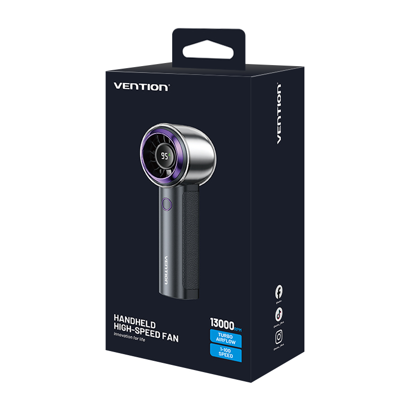 Vention Fan Portable & Adjustable High-Speed with Display PBBV0