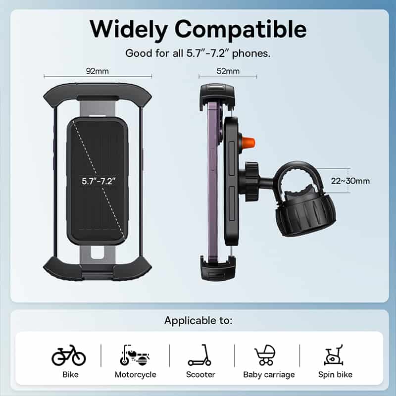 Baseus VA Motorcycle/Bicycle/Scooter Phone Holder QUICKGO