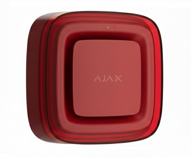 Ajax EN54 Fire Detection Siren/Strobe (Sounder/VAD) Red