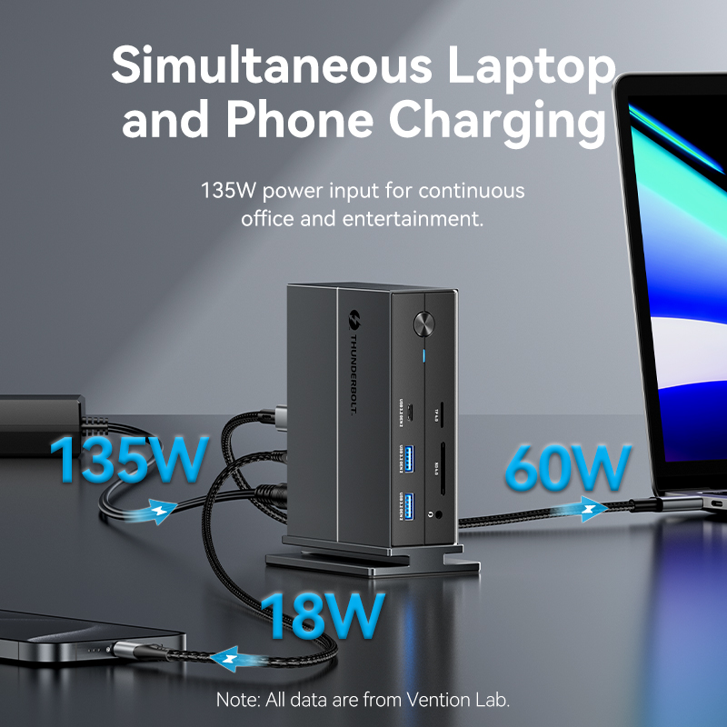 Vention IT HUB Thunderbolt 4.0 14 in 1 + 135W PSU TPFH0-UK