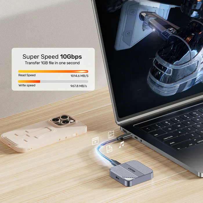 Unitek USB-C NVME/PCIe M2 2230 Magnetic SSD Enclosure 10Gbps PD100W S1244A