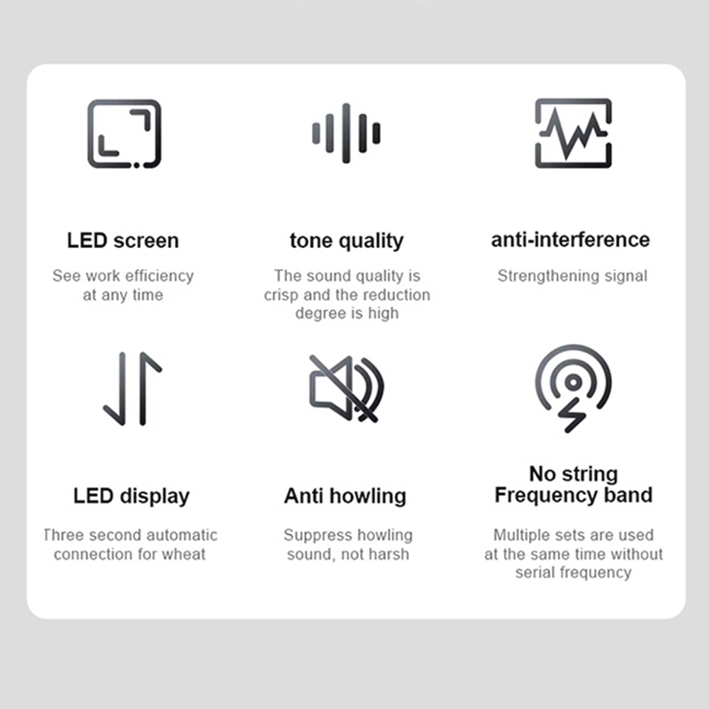 SonicGear WM2200UL DUAL Grigio 2 x Wireless 2.4GHz Rechargeable Microphone Handsets with LED Display