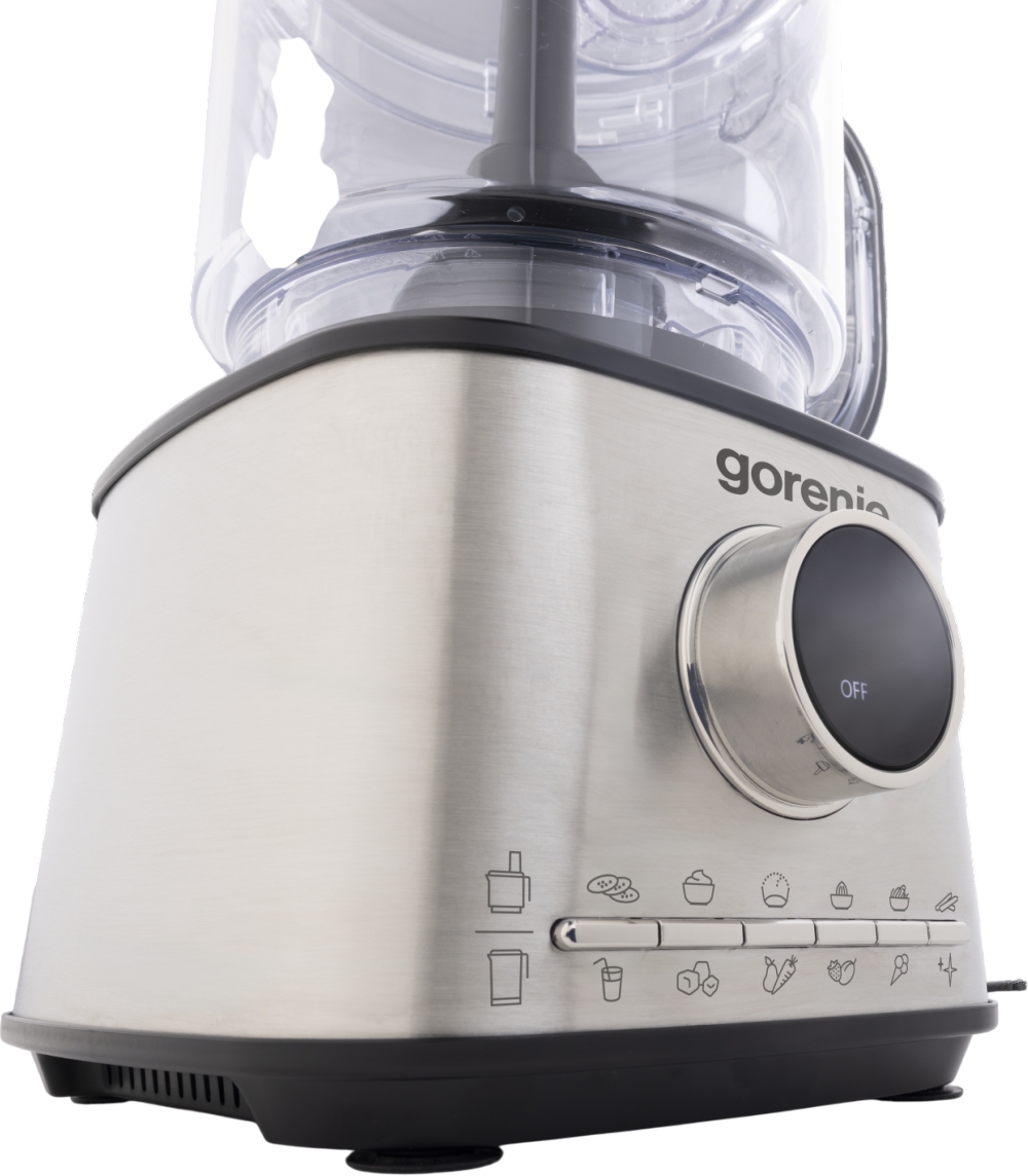 Gorenje Kitchen Blender Food Processor 1500W with 8 attachments SBR1500E Black/Inox