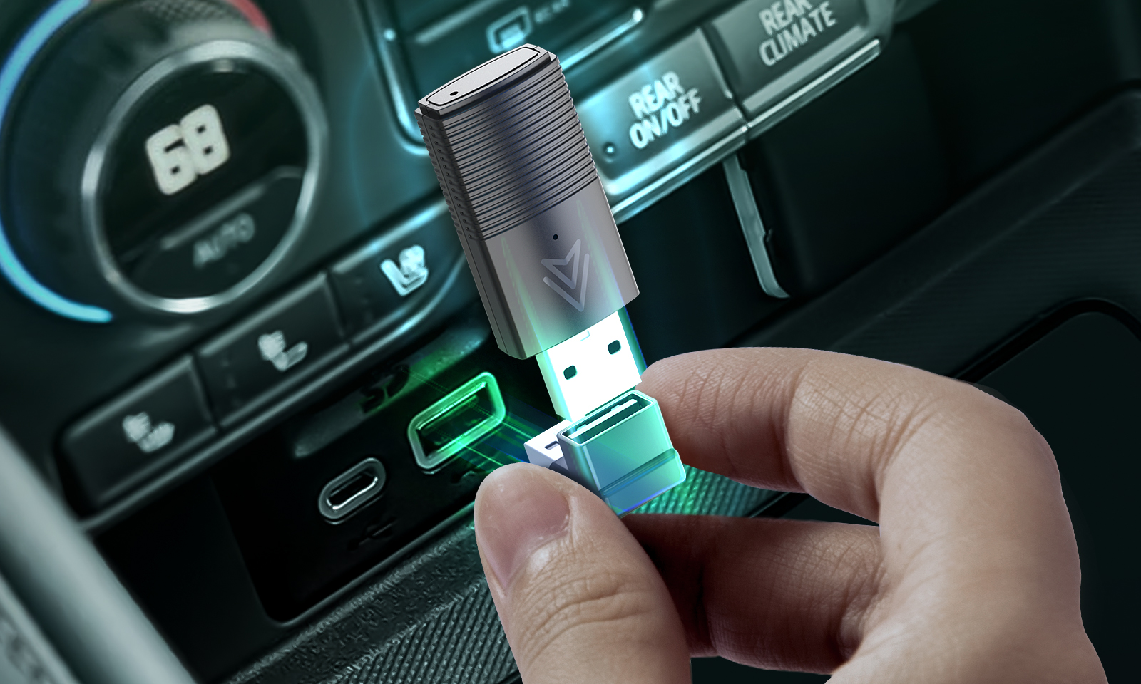 MINIX CAR Wired to Wireless Android Auto USB Dongle CP86-AA