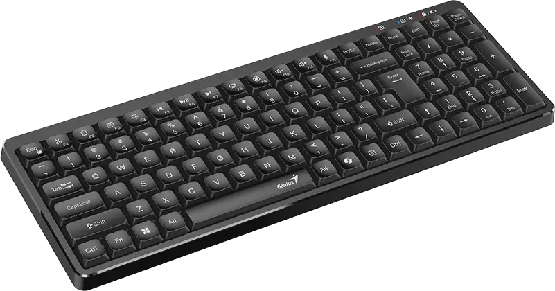 Genius Keyboard Wireless & BT Retro Typewriter Keycaps LuxeMate Q7100BT