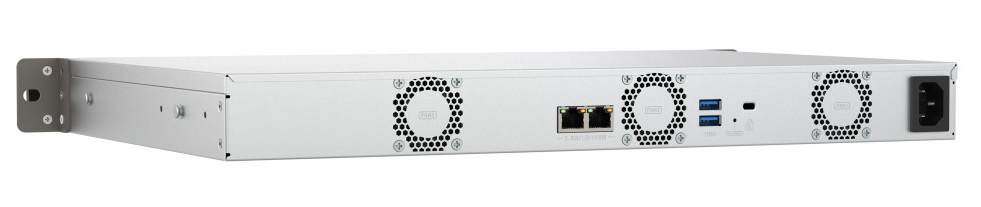 QNAP NAS 4-Bay Rackmount Short-Depth ARM Quad-Core, 4GB RAM, Dual 2.5GbE Ports & USB 3.2 TS-433eU