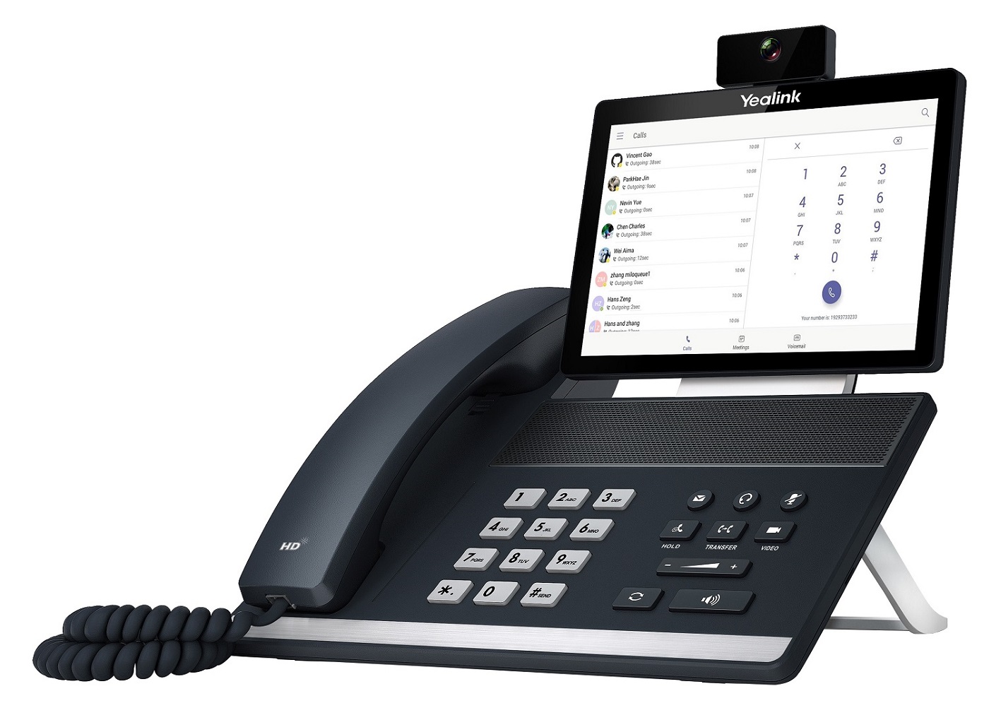 Yealink MS Teams Video Phone with 8.0'' Touch Screen, Camera, HDMI, USB, Bluetooth, Wi-Fi & Hybrid Mode VP59 TEAMS