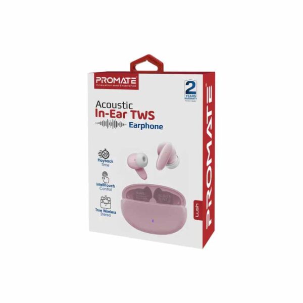 LUSH.PINK EARPHONES ACOUSTIC IN-EAR TWS PROMATE