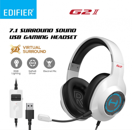 Edifier Hecate G2II Gaming Headset USB-Audio PC/PS4/XBOX White