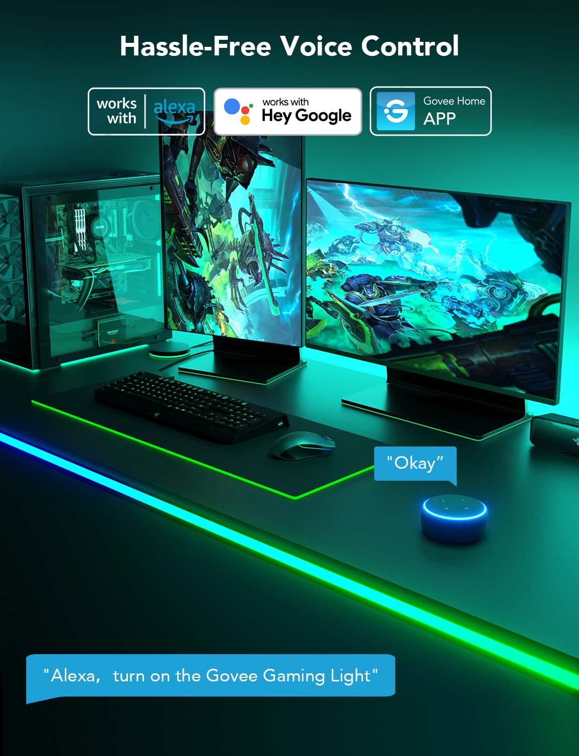 Govee Gaming Neon Table Light 3m H61C3