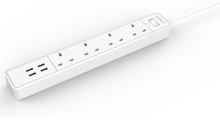 Orico Power Extension 4xGang 4xUSB 4A 4A4U-UK
