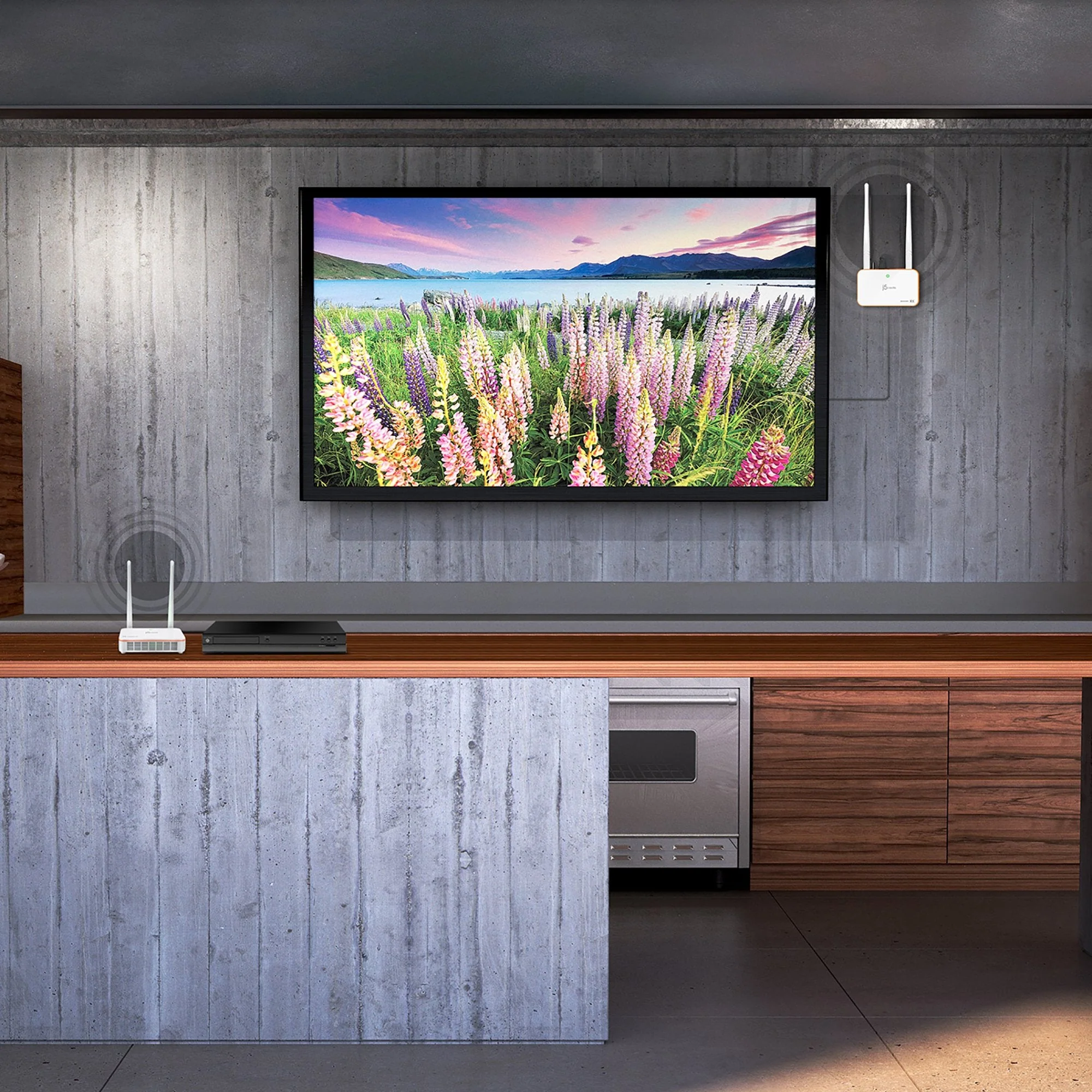 j5create Wireless Display HDMI Extender 1080p with IR 60m 1080p JVAW53