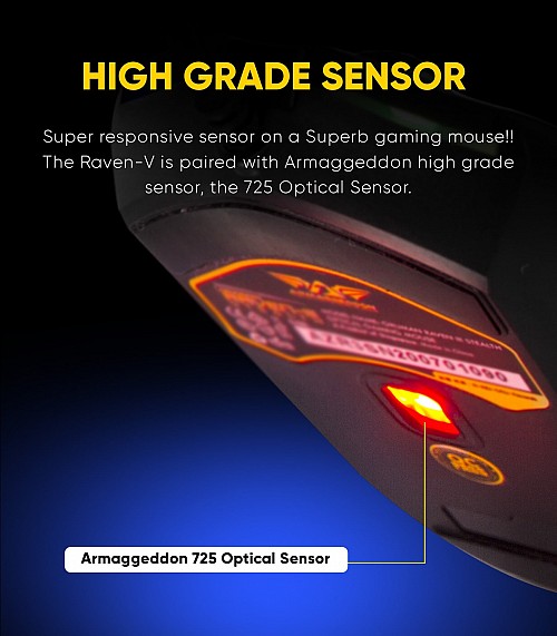 Armaggeddon Raven V Pro-Gaming Mouse with Free Mousemat
