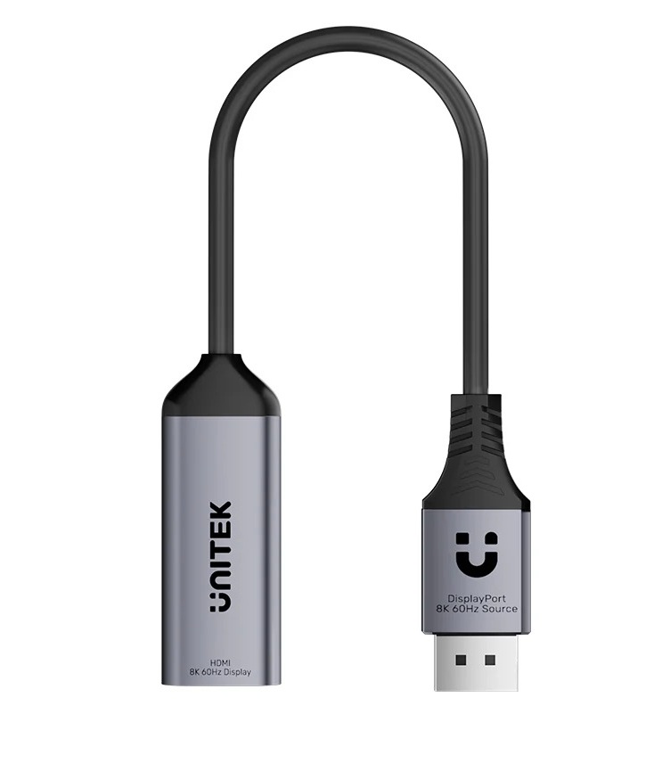 Unitek DisplayPort 1.4 to HDMI 2.1 Female Adaptor 8K60Hz V1617A
