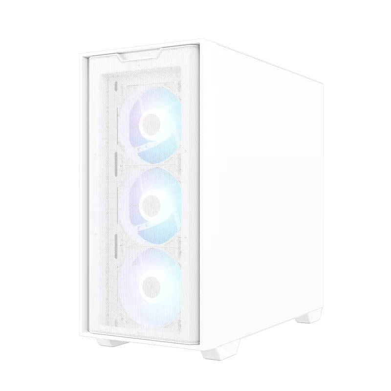 ASUS PC Case Gaming mATX Mesh Front Panel Tempered Glass Side Window 4x Pre-Installed ARGB Fans A21 PLUS White
