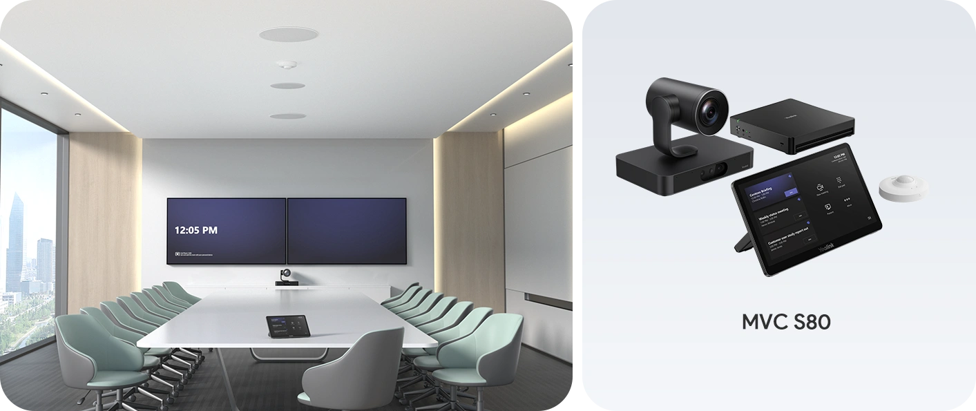 Yealink Zoom Rooms System Windows with Smartvision80, Mini PC & Touch Console ZVC S80-C5U-000