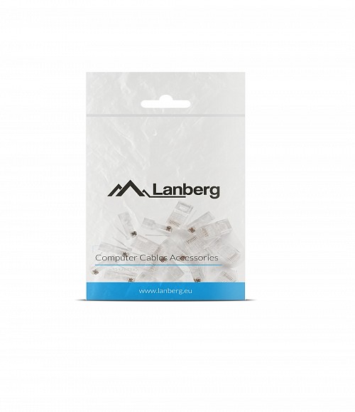 Lanberg CAT6 UTP Passthrough RJ45 Ethernet EZ Plugs (100PCS)