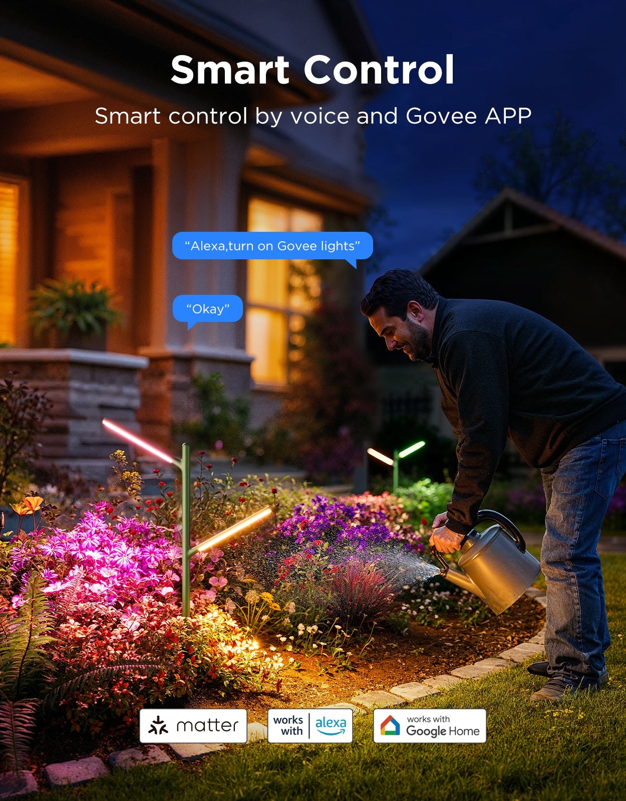Govee Outdoor Smart Garden Light RGBICWW H7086341