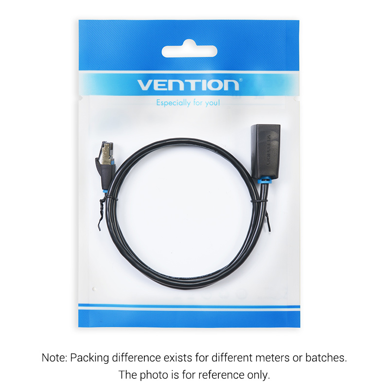Vention NETWORK Cable CAT8 SFTP M-F Extension 5.0m Black IKHBJ
