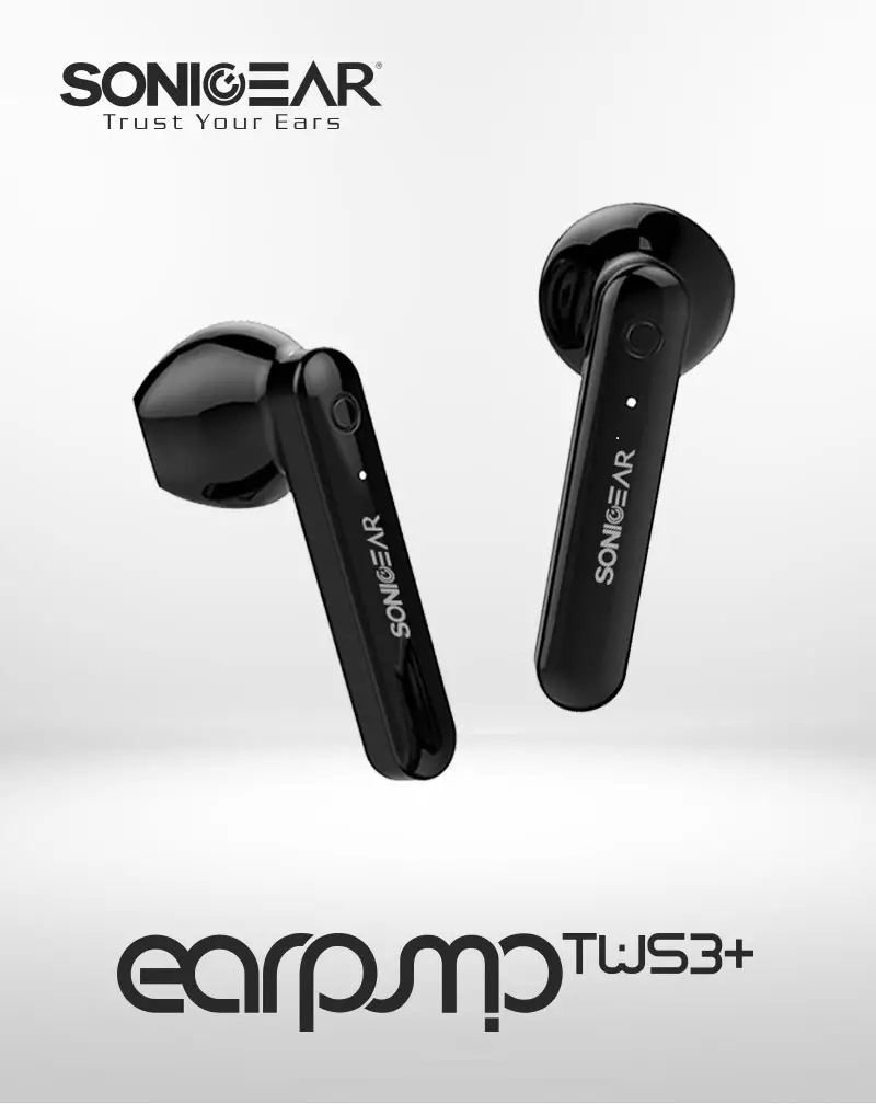 SonicGear EarPump TWS3+  BT Earphones Black