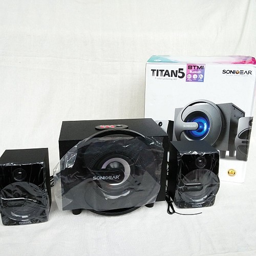 SonicGear Titan5 2.1 PC Speakers BT/USB/FM/LED 40W